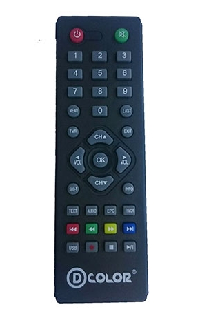 Пульт DVB T2 D-color DC705HD