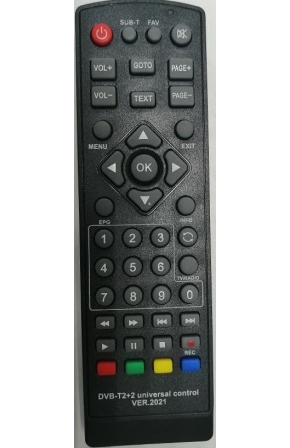 Пульт универсальный для DVB-T2 приставок